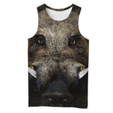 3D Printed Camo Wild Boar Portrait Clothes TA0102