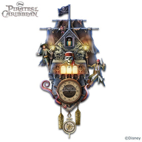 Disney Pirates Of The Caribbean Illuminated Wall Clock