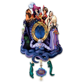 Disney Classic Villains Wall Clock With Lights And Music