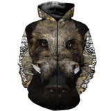 3D Printed Camo Wild Boar Portrait Clothes TA0102